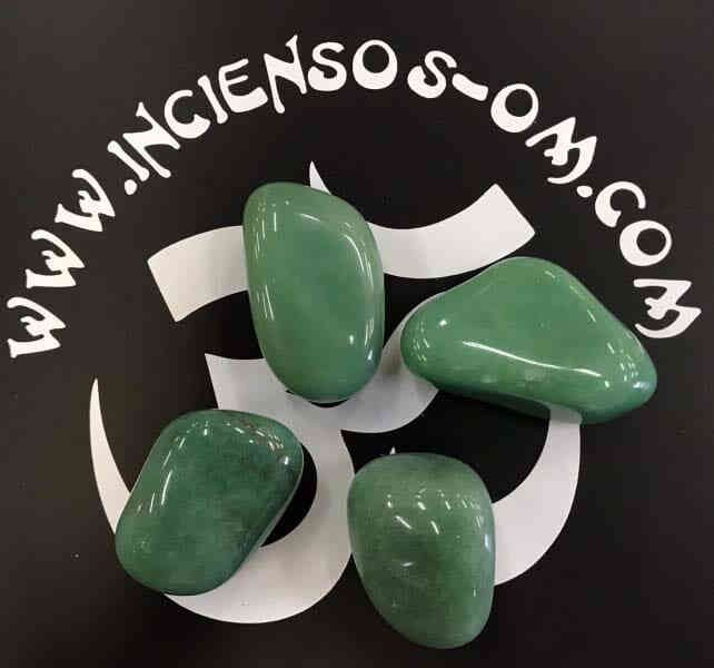 Rodado Cuarzo Verde Aventurina 3.5 cm Aprox